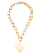 Load image into Gallery viewer, The Kim Quatrefoil Charm Collar Necklace
