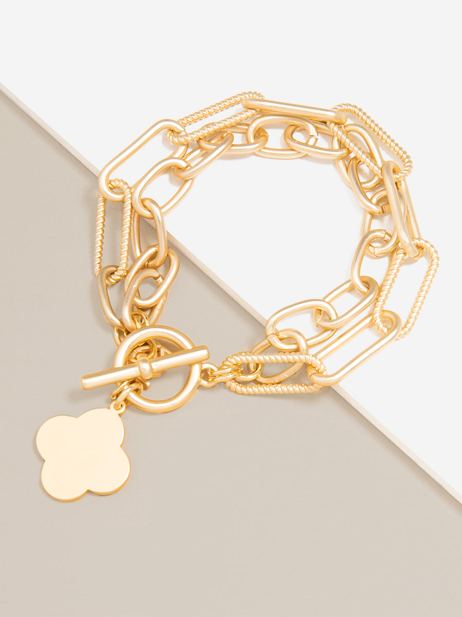 RETIRED QUATREFOIL cheapest CHARM BRACELET